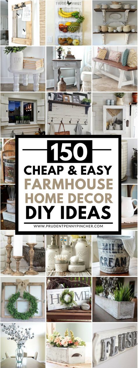 You can get away from the chaos of everyday life for. 150 Cheap and Easy DIY Farmhouse Decor Ideas | Farmhouse ...