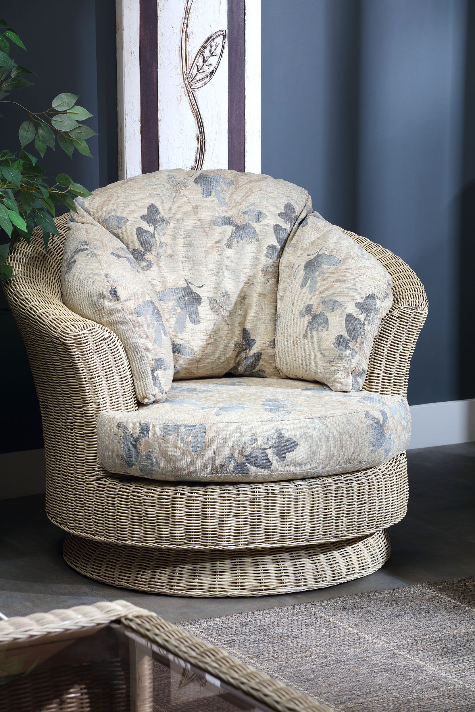 Every item on this page was curated by an elle decor editor. Indoor Outdoor Furniture | Wicker swivel chair, Interior ...