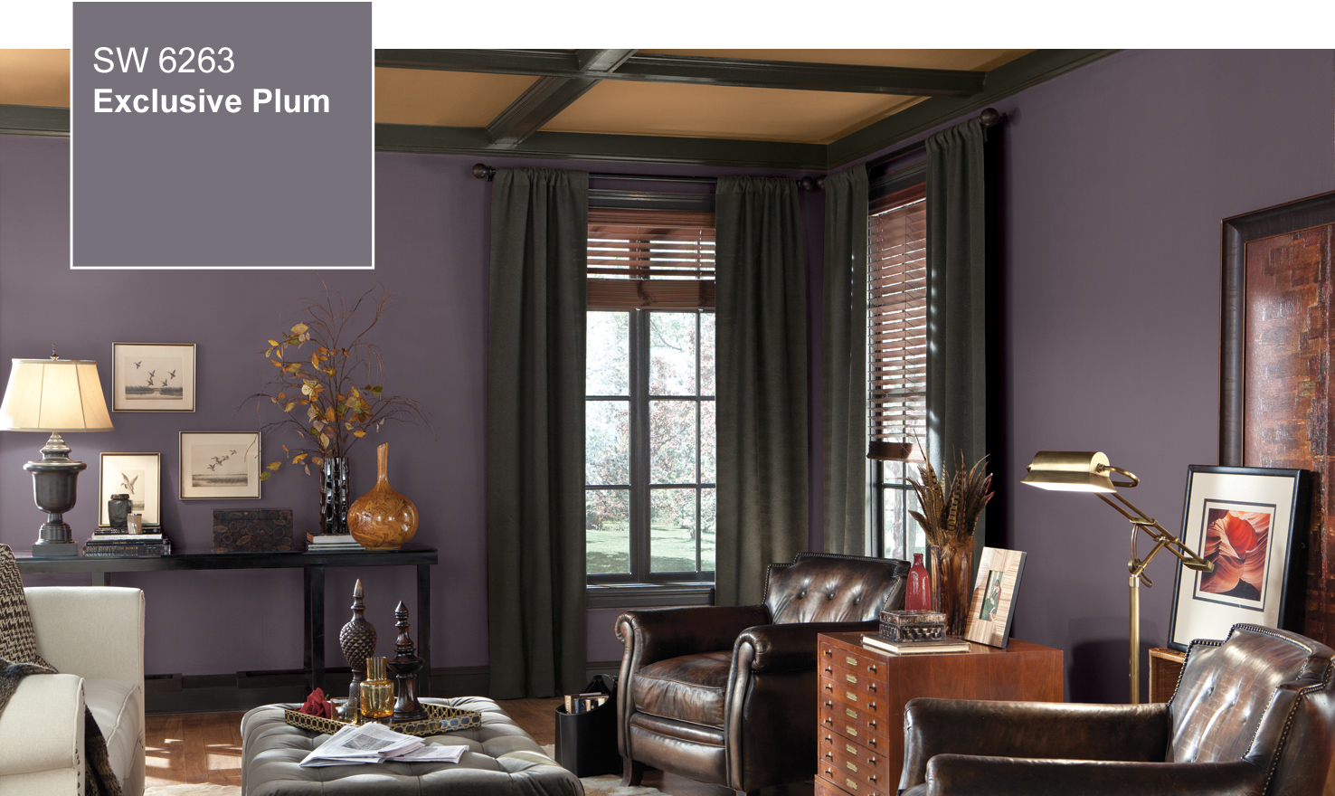 These diverse paint color ideas, from bold red to beige, are perfectly suited to small living rooms. 2014 Color Of The Year - Exclusive Plum (SW 6263) by ...