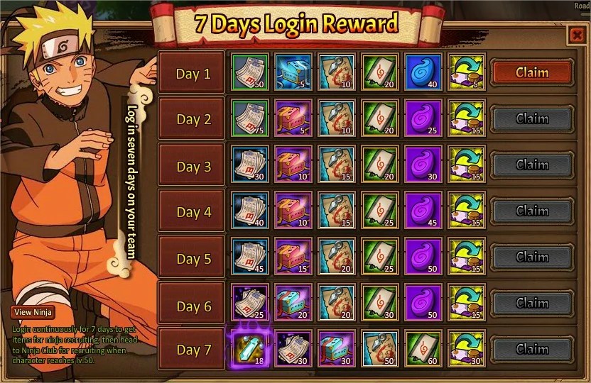 Bringing you the best game service. 7 Day Pack | Unlimited Ninja Wiki | FANDOM powered by Wikia